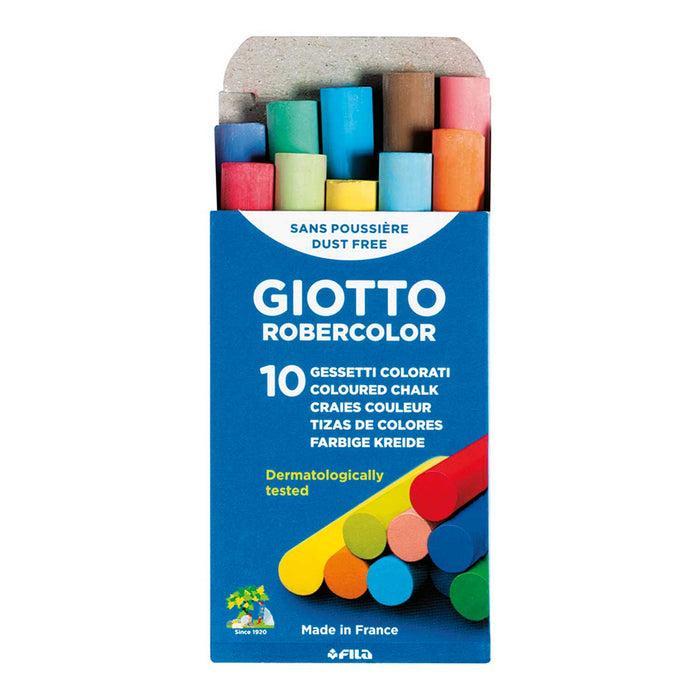 giotto giotto gessi 10 conf. da 10 gessetti colorati per lavagna - foto 3