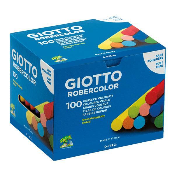 giotto giotto 100 pz gessi colorati gessetti per lavagna colori assortiti - foto 1