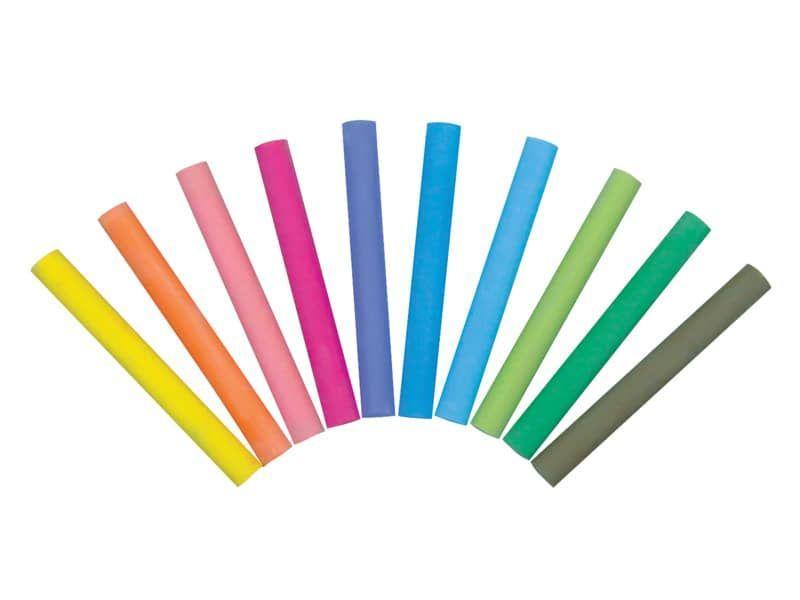 giotto giotto 100 pz gessi colorati gessetti per lavagna colori assortiti - foto 3