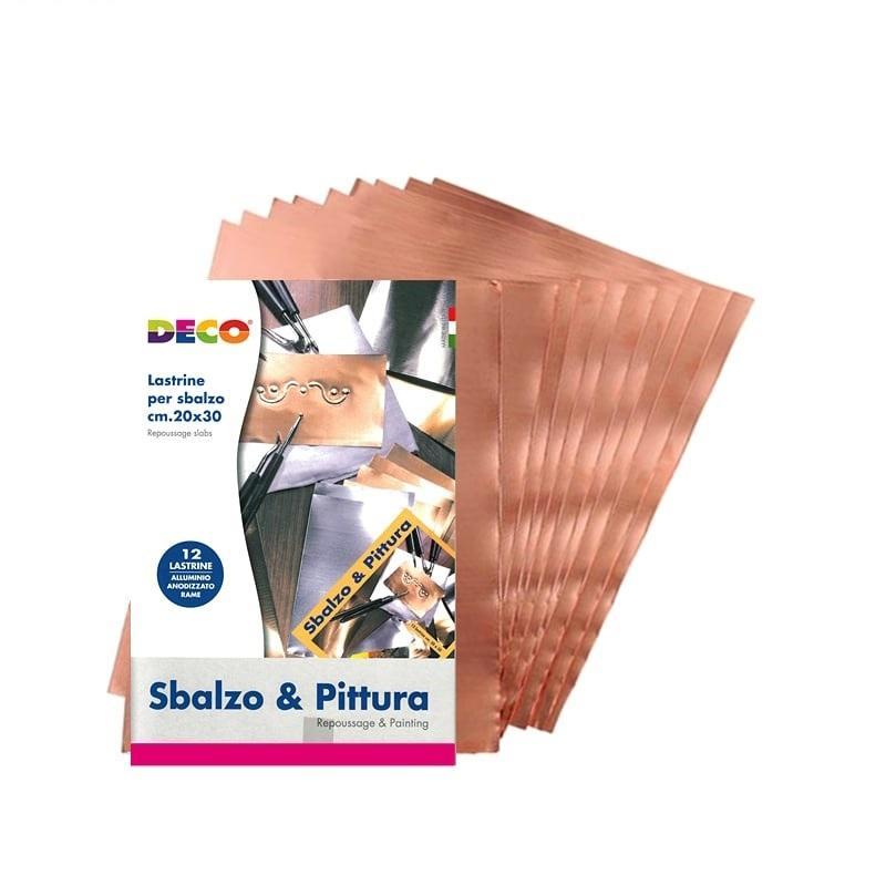 cwr cwr lastrine rame conf. 12 fogli per sbalzo e incisione 20x30cm 113/4 - foto 1
