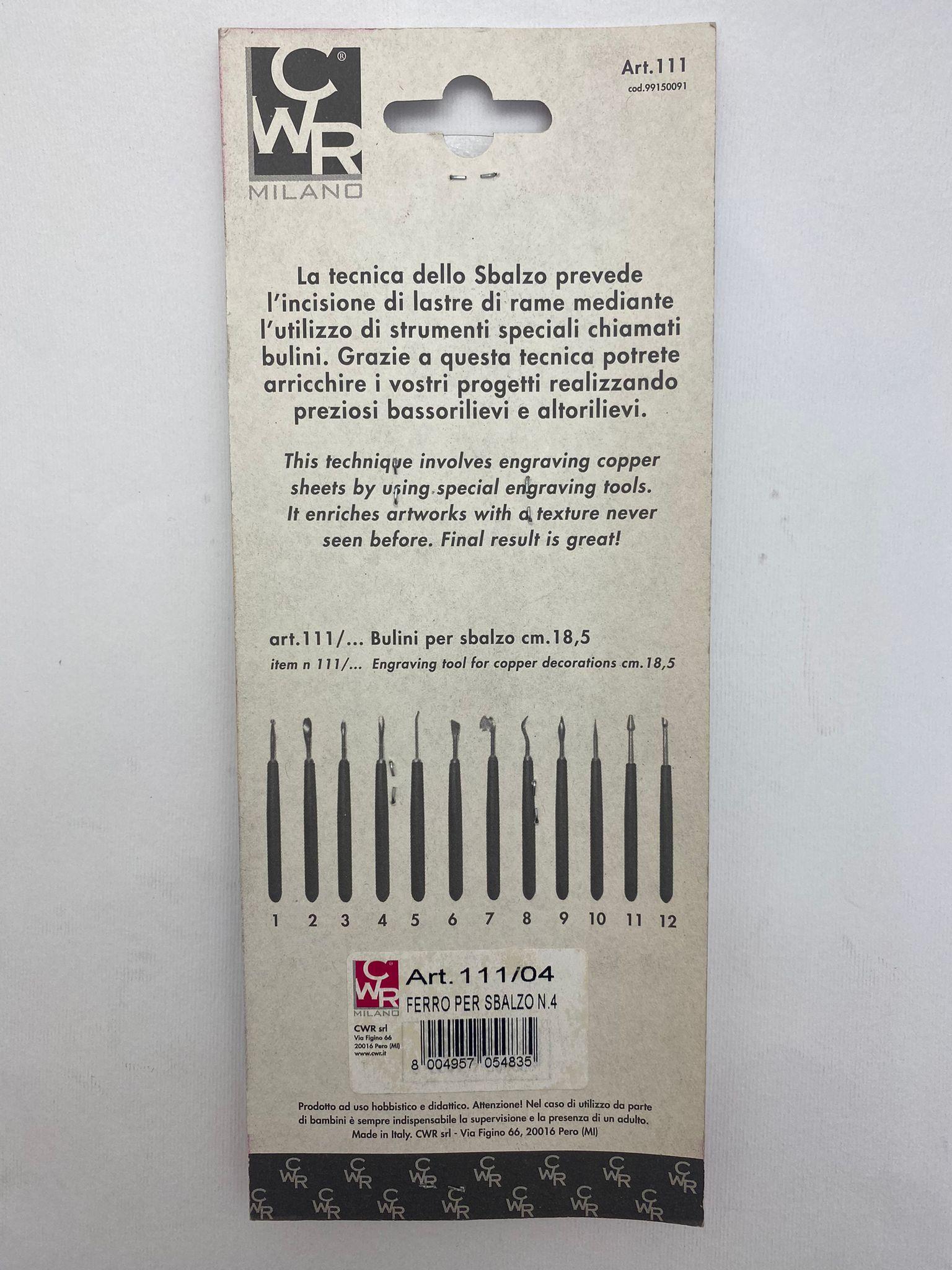 c.w.r. cwr attrezzo per sbalzo e incisione 111 n. 4 - foto 3