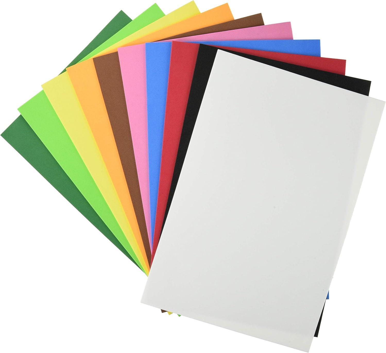 cwr cwr gomma crepp 10 fogli 20x30cm colori assortiti 04754 - foto 2