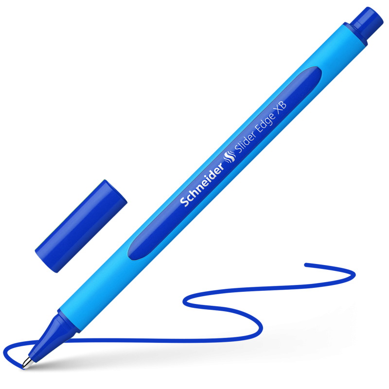 schneider schneider conf. 10 penne a sfera slider edge xb blu tratto 1,4 mm - foto 1