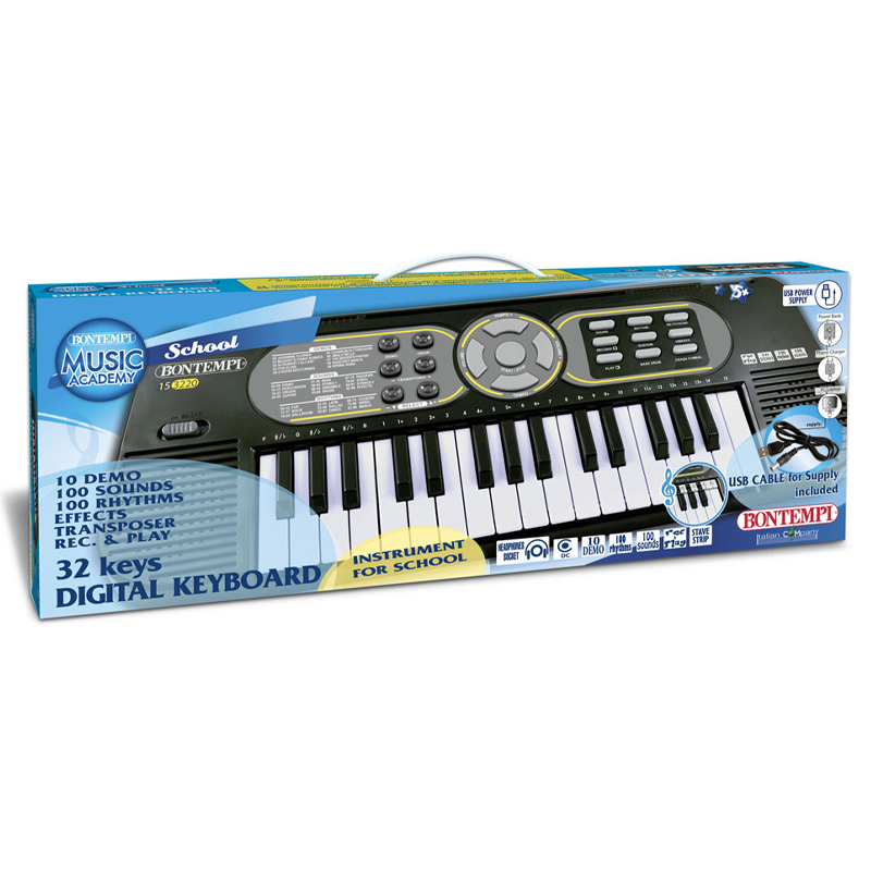 bontempi bontempi tastiera 32 tasti 3220 15 43x16x5cm - foto 3