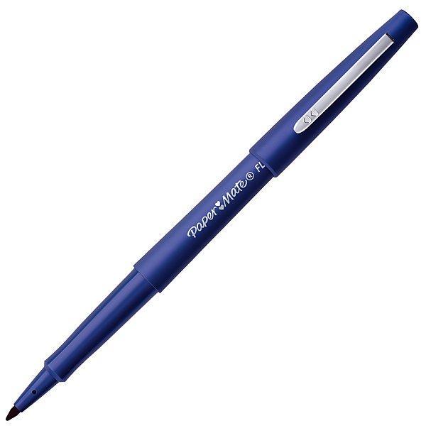 paper mate paper mate nylon flair 12 pz penna blu punta in feltro m tratto 0,7 mm - foto 3