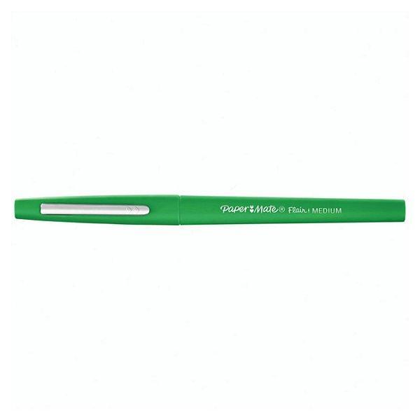 paper mate paper mate nylon flair 12 pz penna verde punta in feltro m tratto 0,7 mm - foto 3