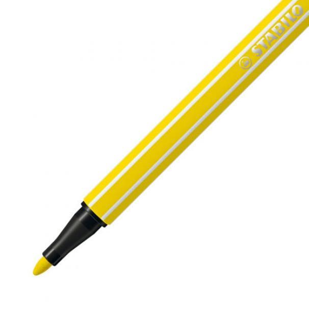 stabilo stabilo pen 68 10 pz pennarello premium n.24 giallo limone tratto 1,0 mm - foto 2