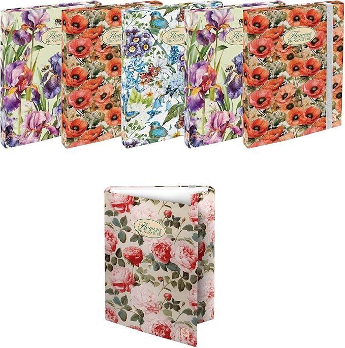 pigna pigna flowers nature 6pz cartella portaprogetti con elastico 26x34cm dorso 3cm in 3 fantasie floreali - foto 4