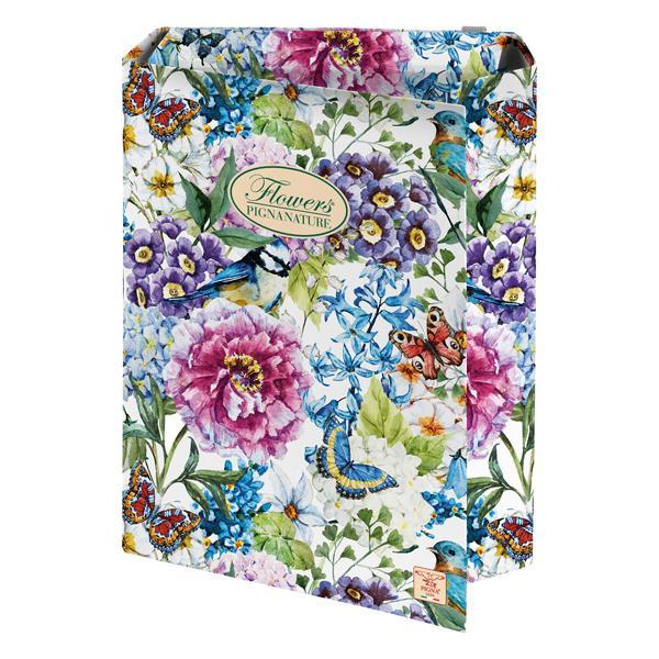 pigna pigna flowers nature 3pz cartella portaprogetti con elastico 26x34cm dorso 7cm in 3 fantasie floreali - foto 3