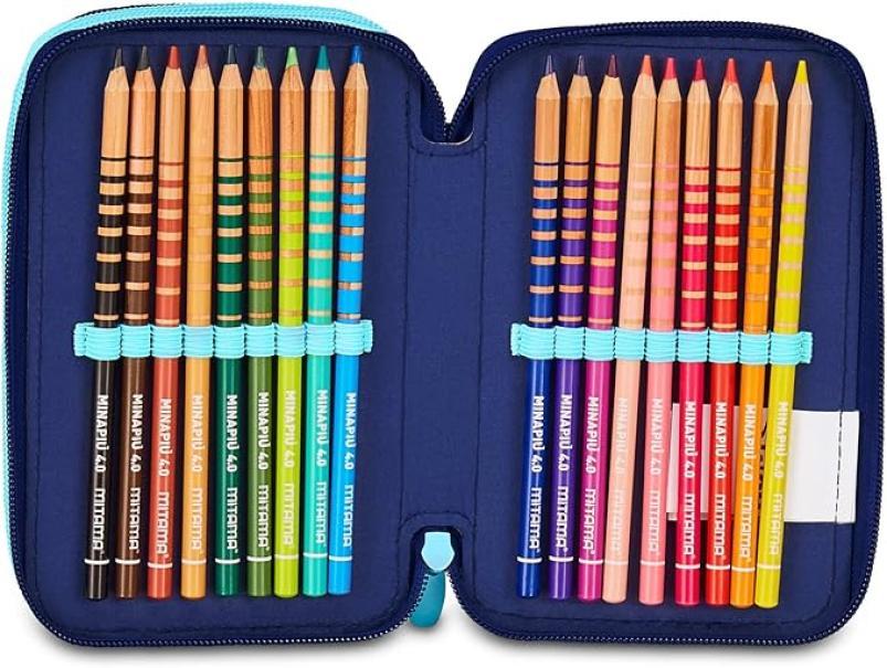 seven seven astuccio scuola 3 zip lilo & stitch  20x12,5x7cm - foto 5