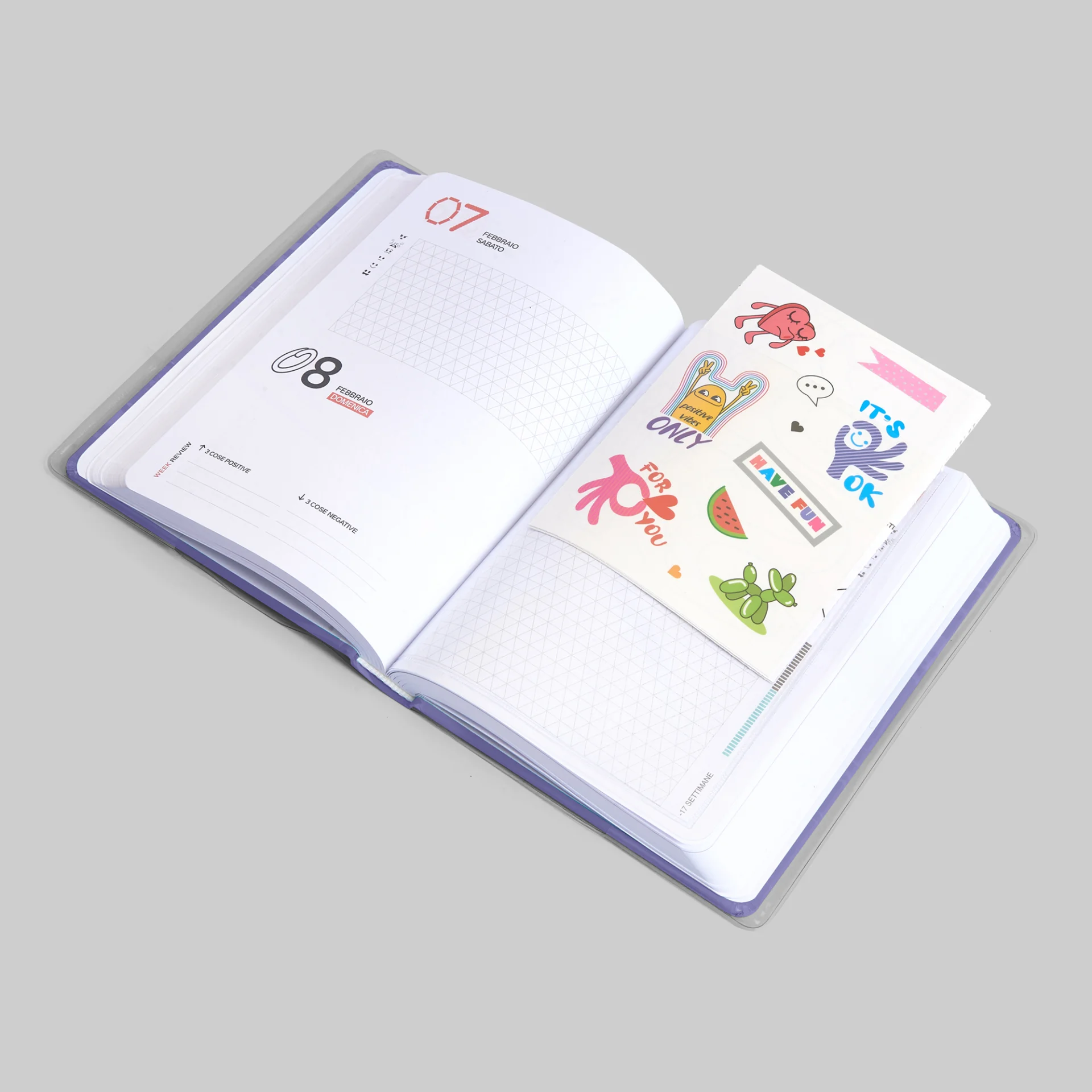 giochi preziosi be you diario agenda colour standard 2025/26 12 mesi datato 13,5x18,2cm - foto 4