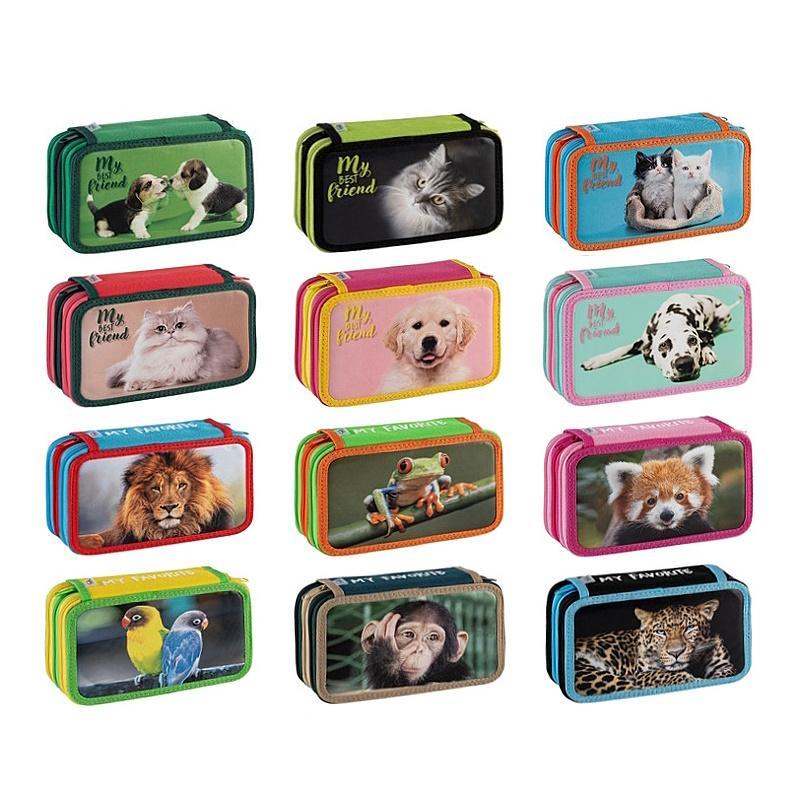 favorit favorit astuccio animali grande con 3 zip completo - foto 1 favorit favorit astuccio animali grande con 3 zip completo - foto 1