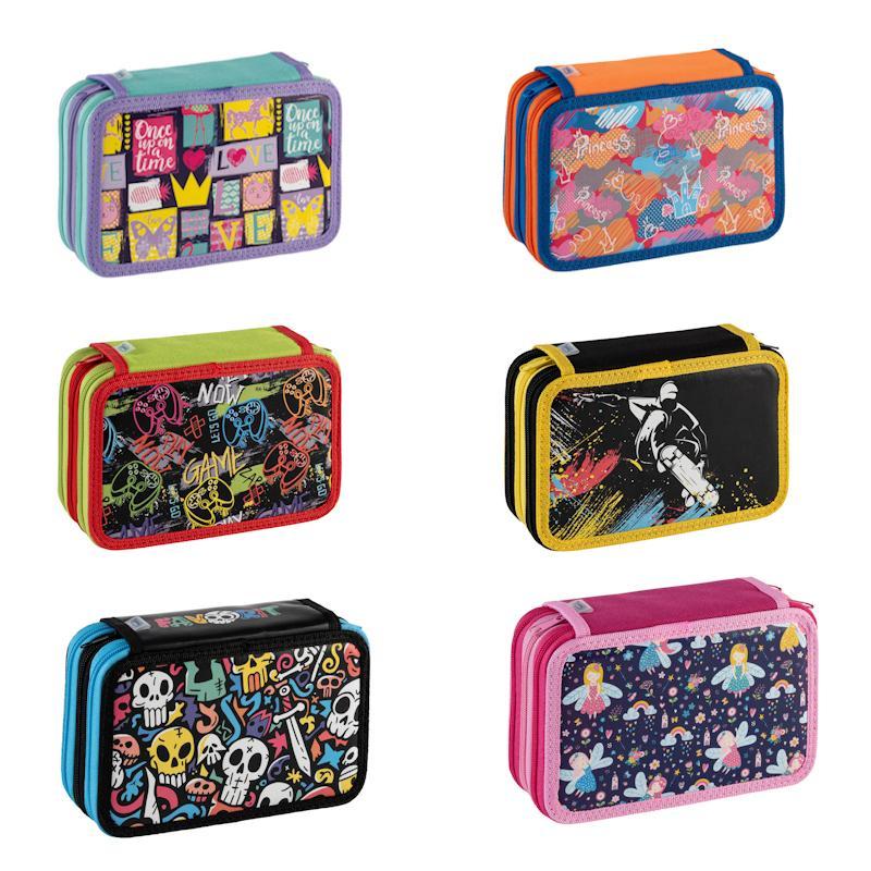 favorit favorit astuccio fantasy grande con 3 zip completo - foto 1 favorit favorit astuccio fantasy grande con 3 zip completo - foto 1