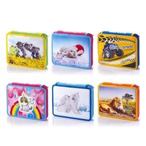 Astuccio grande con 2 zip completo fantasia