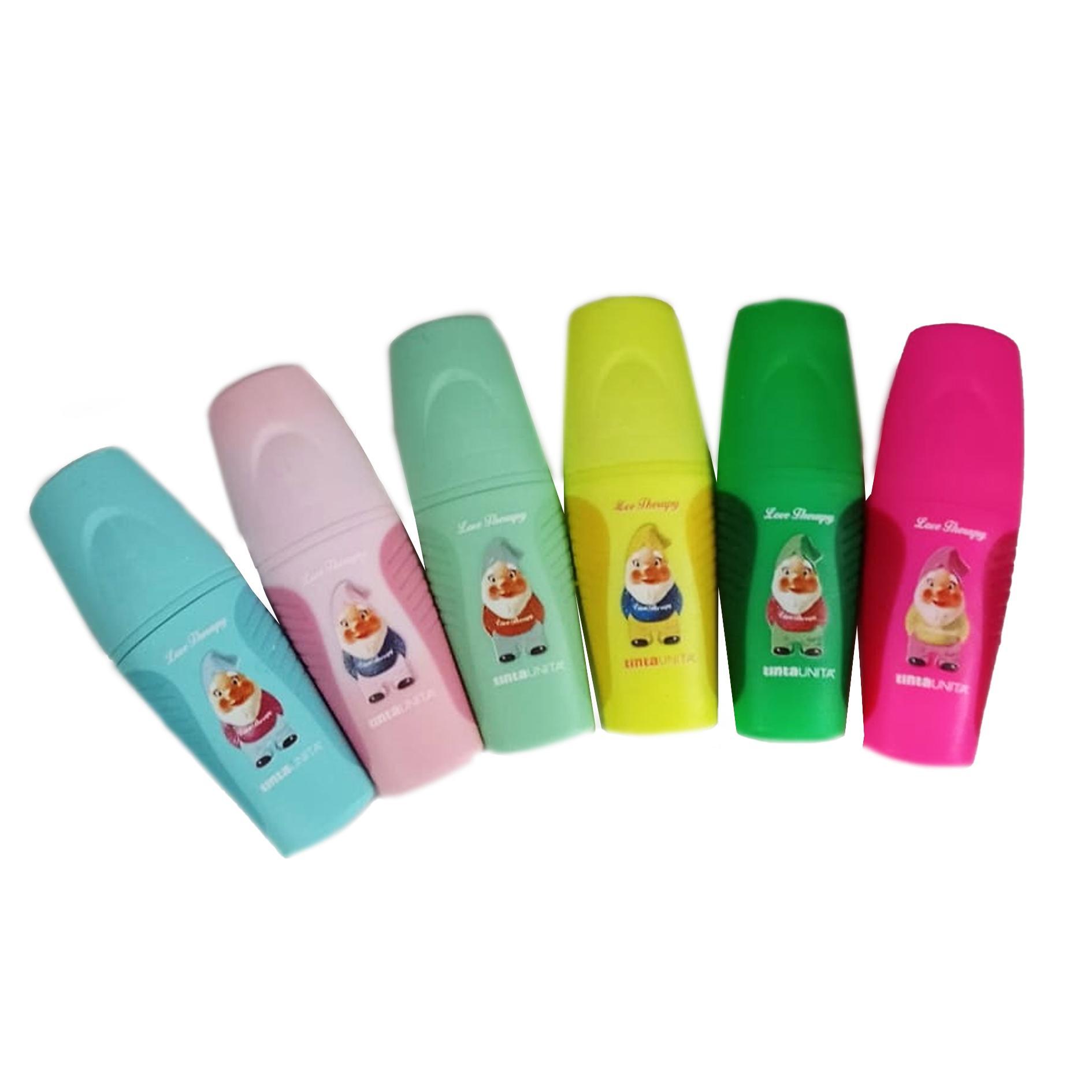 tinta unita tinta unita set 6pz mini evidenziatori love therapy colori assortiti 50934 - foto 2