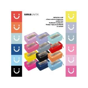 Astuccio excellent  4 zip con tasca e accessori 51201 20x13x6cm