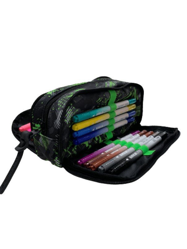 tinta unita astuccio attrezzato fantasy wings tinta unita boy 21x11x7cm - foto 2