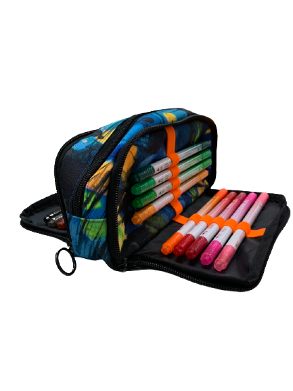 tinta unita astuccio attrezzato fantasy wings tinta unita unisex 21x11x7cm - foto 2