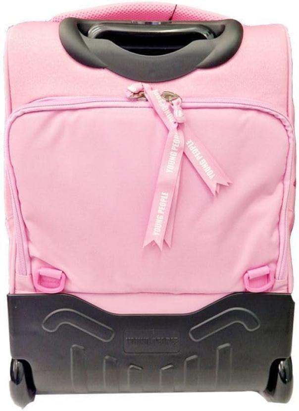 tinta unita zaino trolley dream orsetto glamour young people tinta unita 35x22x47cm - foto 2