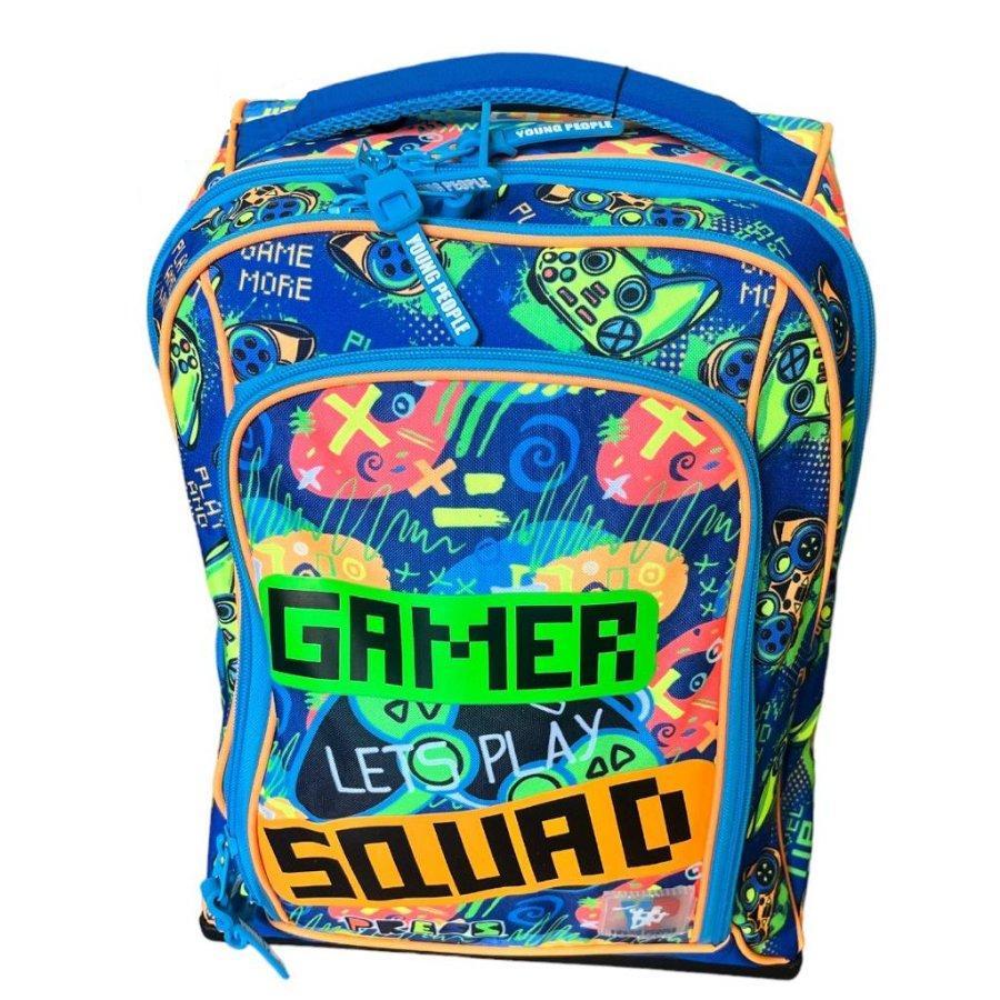 tinta unita zaino trolley dream gamer young peolple tinta unita 35x22x47cm - foto 2