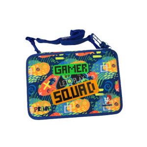 Maxi astuccio 48pz con tracolla gamer boy  young people blu 60419 21,5x32x2,5cm