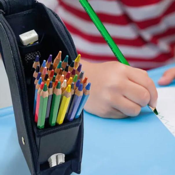 tinta unita astuccio empire nero glitter tinta unita 36 pastelli+accessori - foto 4