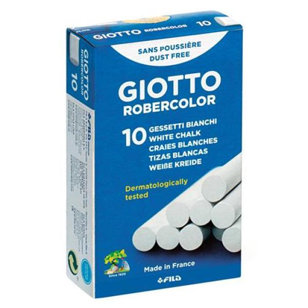 giotto giotto gessi 10 conf. da 10 gessetti bianchi per lavagna - foto 2