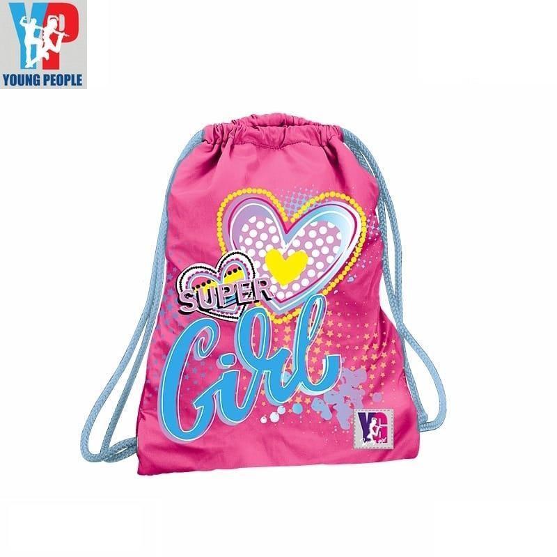 tinta unita sakky bag super girl sacca young people tinta unita 30x40cm 51043 - foto 1