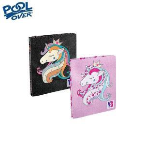 Raccoglitore 4 anelli unicorn glitter rosa e nero diametro 30mm 26x31cm in ppl