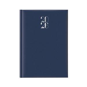 Agenda giornaliera gommato 2026 14,5x20,5cm blu sab/dom abbinati