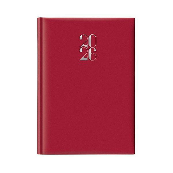 notabene notabene agenda giornaliera gommato 2026 14,5x20,5cm rosso sab/dom abbin. - foto 1