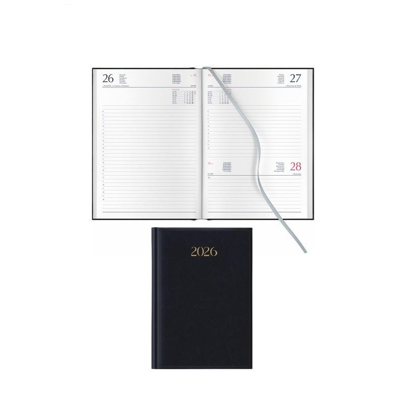 notabene notabene agenda giornaliera madrid 2026 14,5x20,5cm blu sab/dom abbinati - foto 1