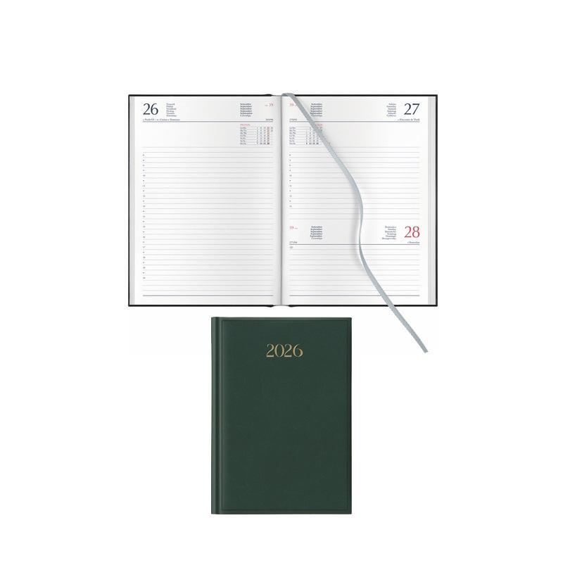 notabene notabene agenda giornaliera madrid 2026 14,5x20,5cm rosso sab/dom abbinati - foto 1