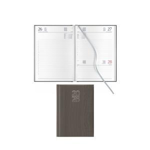 Agenda giornaliera vertigo 2026 14,5x20,5cm grigio scuro sab/dom abbinati