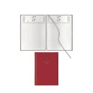Agenda giornaliera prenotazioni madrid rosso cardin. 21x29,7cm