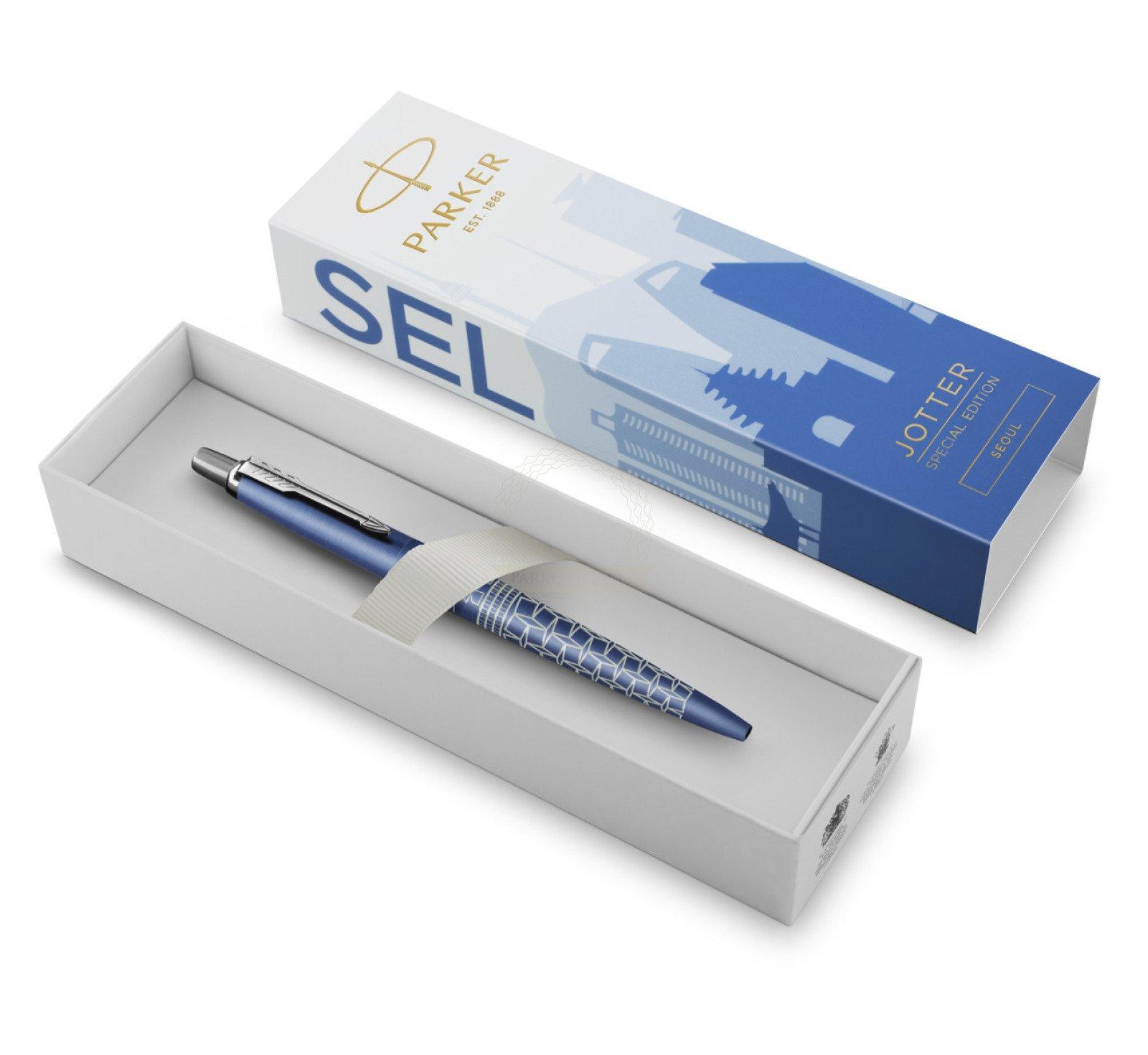 parker parker penna a sfera jotter seoul edizione speciale punta media inchiostro blu - foto 1