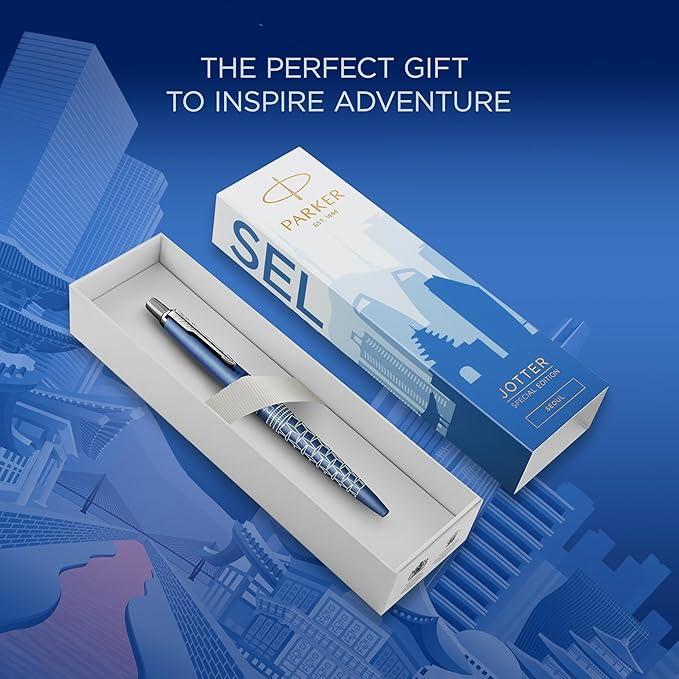 parker parker penna a sfera jotter seoul edizione speciale punta media inchiostro blu - foto 2