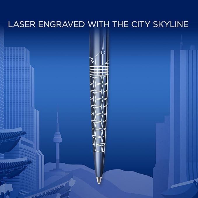 parker parker penna a sfera jotter seoul edizione speciale punta media inchiostro blu - foto 6