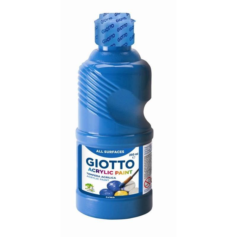 giotto giotto tempera acrilica 250 ml blu cyan 15 - foto 1
