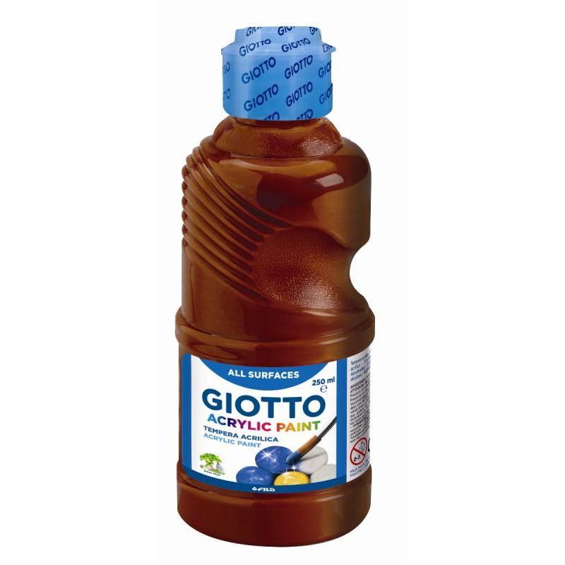 giotto giotto tempera acrilica 250 ml marrone 28 - foto 1