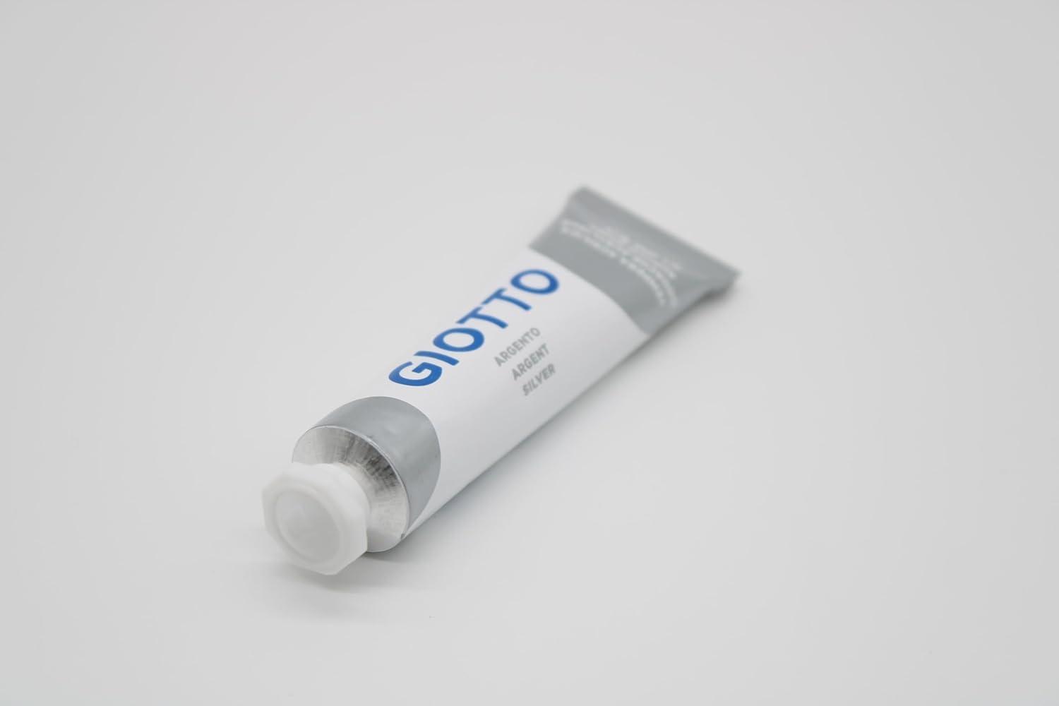 giotto giotto 6 pz colori a tempera acrilica t7 21ml argento - foto 4