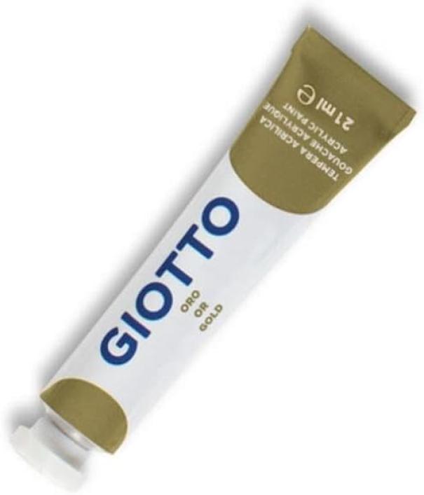 giotto giotto 6 pz colori a tempera acrilica t7 21ml oro - foto 3