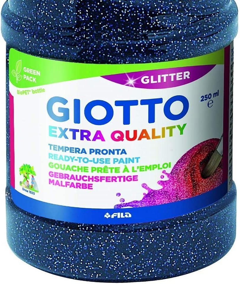giotto giotto tempera glitter extra quality 250 ml blu cyan 04 - foto 3