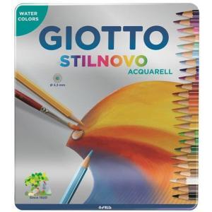Stilnovo aquarell 24 pastelli scatola in metallo mina 3,3mm