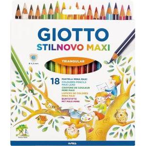 Stilnovo maxi pastelli 18 colori mina 4,3 mm