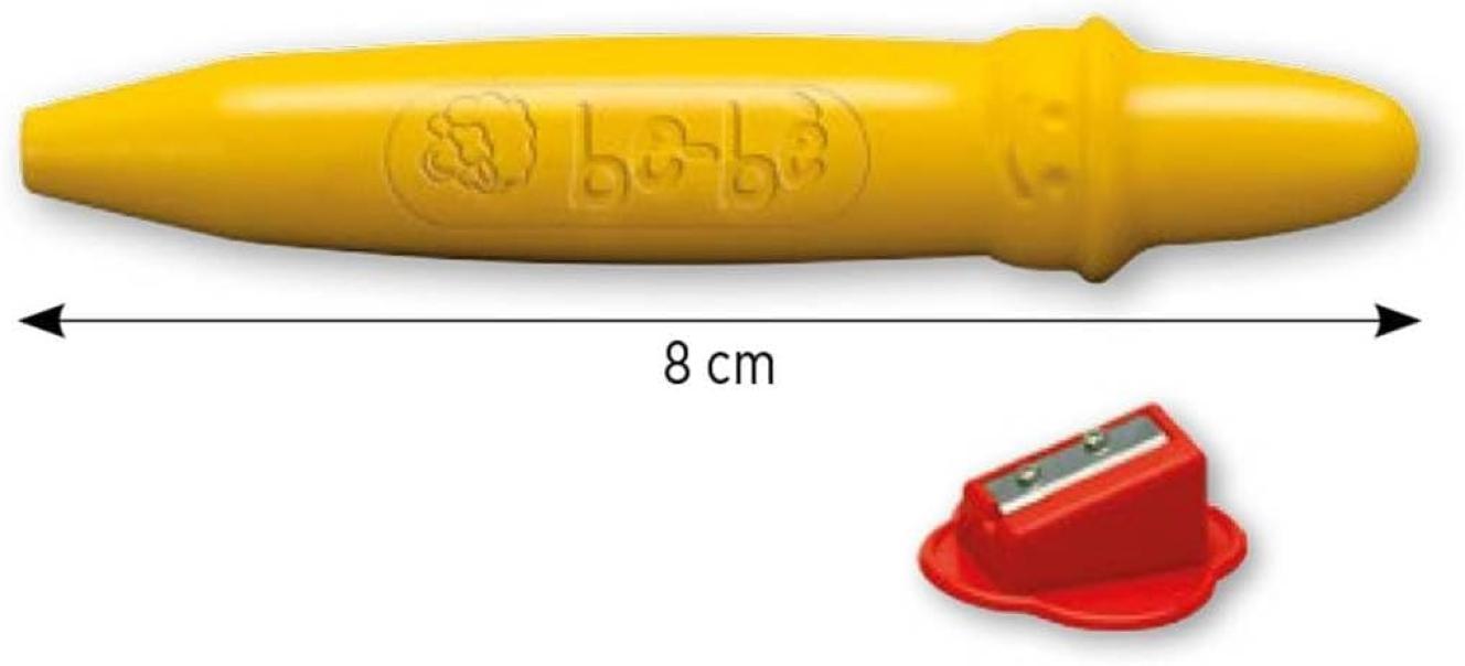 giotto giotto bebè pastelli a cera 10 colori mina 7 mm con temperino - foto 4