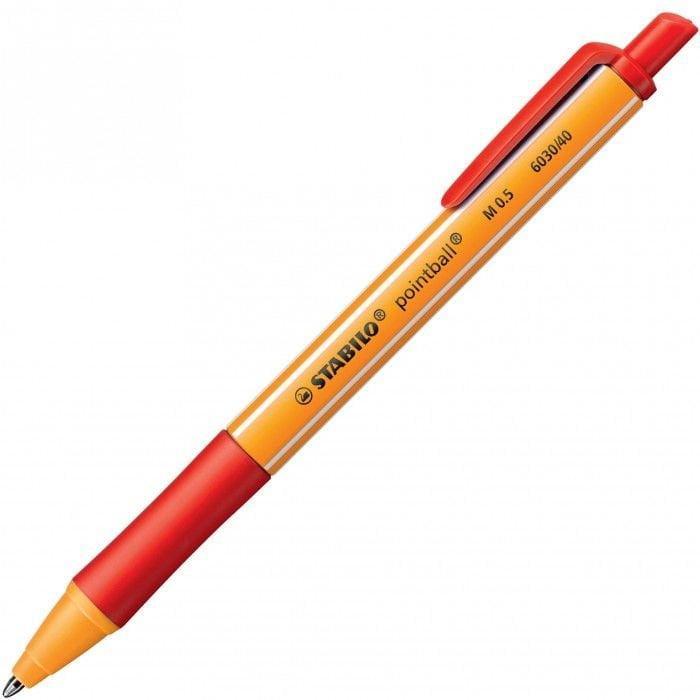 stabilo stabilo penna sfera pointball 6030/40 punta m tratto 0,5 mm rosso conf. 10 pz. - foto 1 stabilo stabilo penna sfera pointball 6030/40 punta m tratto 0,5 mm rosso conf. 10 pz. - foto 1