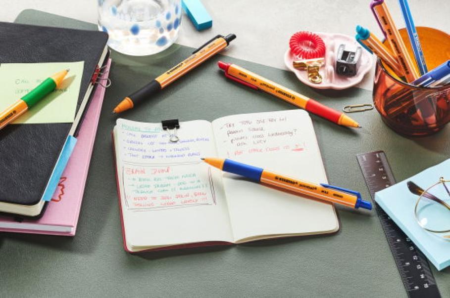 stabilo stabilo penna sfera pointball 6030/40 punta m tratto 0,5 mm rosso conf. 10 pz. - foto 3