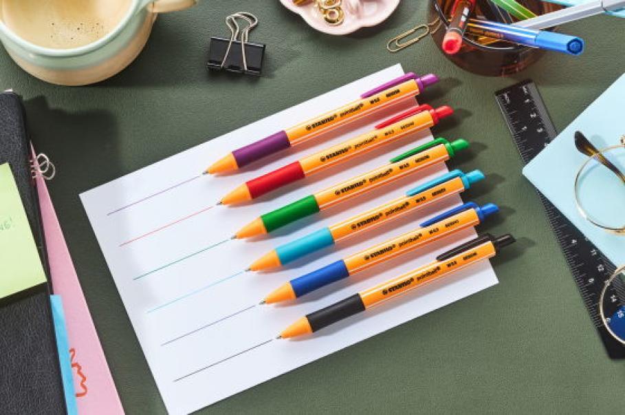 stabilo stabilo penna sfera pointball 6030/36 punta m tratto 0,5 mm verde conf. 10 pz. - foto 4