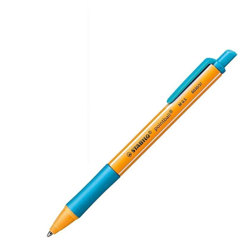 stabilo stabilo penna sfera pointball 6030/51 punta m tratto 0,5 mm turchese conf. 10 pz. - foto 1 stabilo stabilo penna sfera pointball 6030/51 punta m tratto 0,5 mm turchese conf. 10 pz. - foto 1